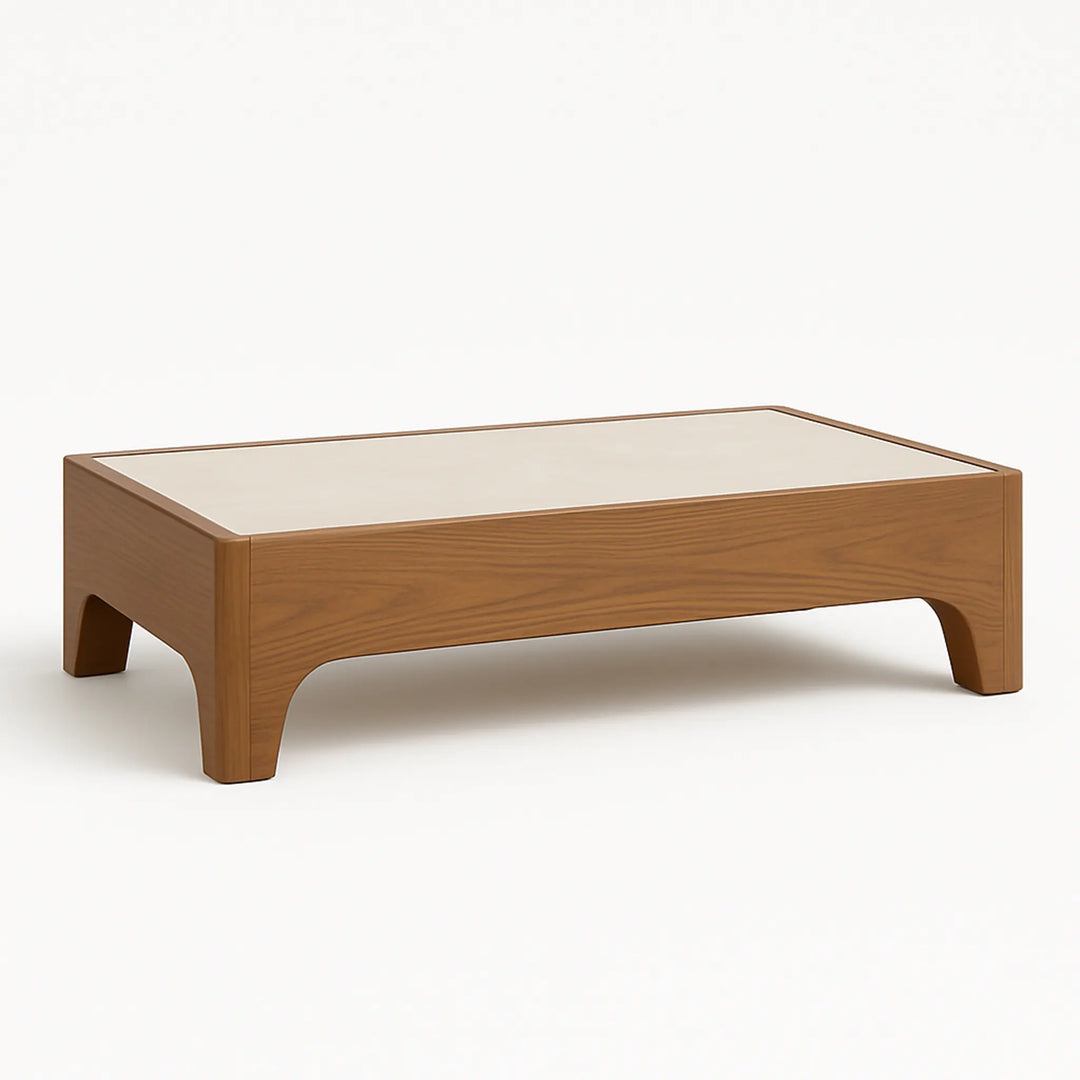 Big coffee table design: The Noah Low Coffee Table combines functionality and style with its spacious surface and elegant materials.
