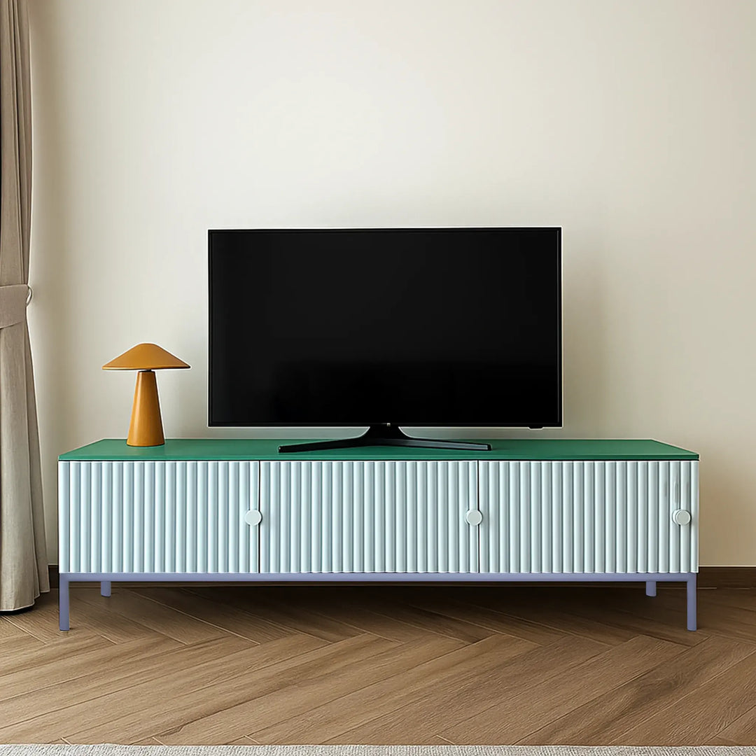Functional and modern TV cabinet with storage, designed to blend with various interior themes