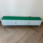 Load image into Gallery viewer, The Rina TV cabinet Dubai design, perfect for organizing electronics and showcasing decor.
