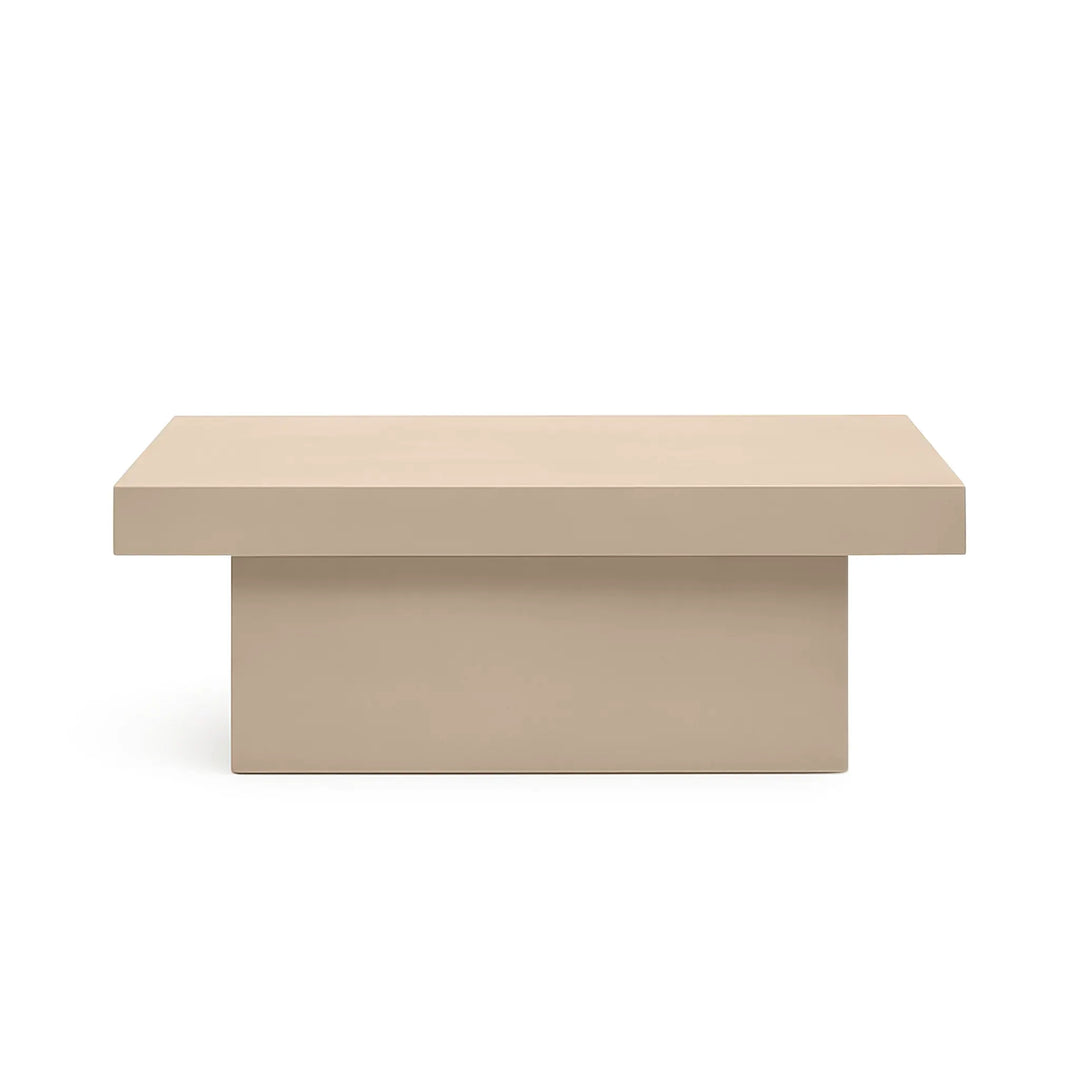Stone Effect Outdoor Coffee Table with a sleek, modern design for stylish outdoor spaces.
