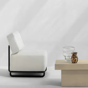 Durable Stone Coffee Table with a stone effect finish, ideal for contemporary outdoor settings.