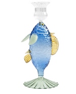 تحميل الصورة إلى عارض المعرض، Candle Holder Fish -  Blue