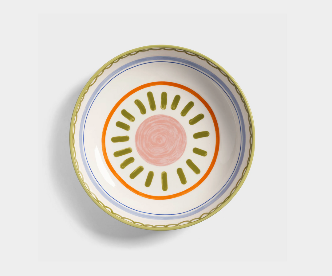 Boavista Salad Bowl Green - Decorative Porcelain Bowl