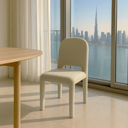 The Shelly fabric dining chair, combining comfort and style in a contemporary dining space