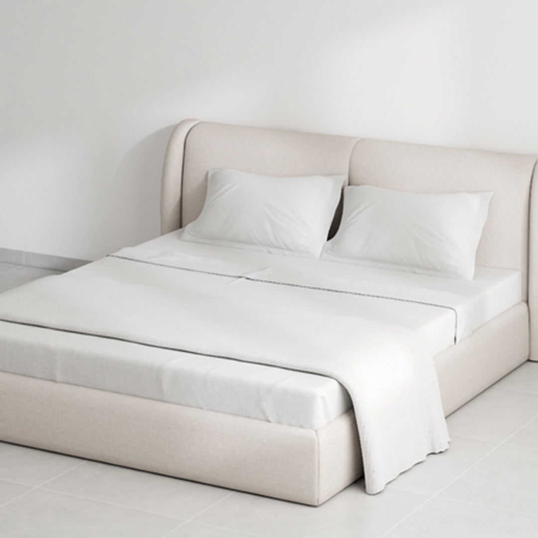 Elegant Bedroom Furniture - The Ashley Bed. Best luxury bedding in dubai front view