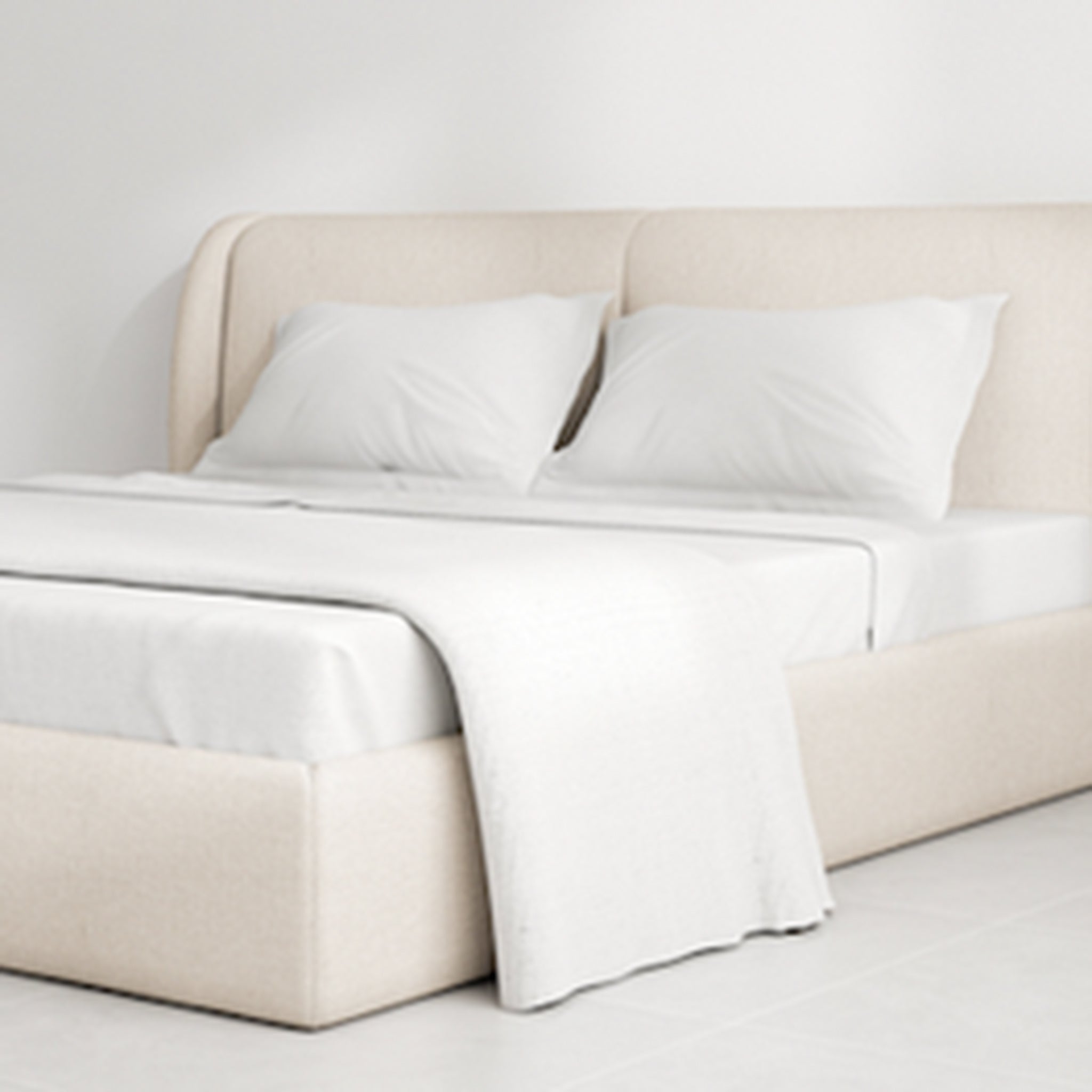 The Ashley Bed - Sophisticated 1970s Italian Design Inspired Bed
