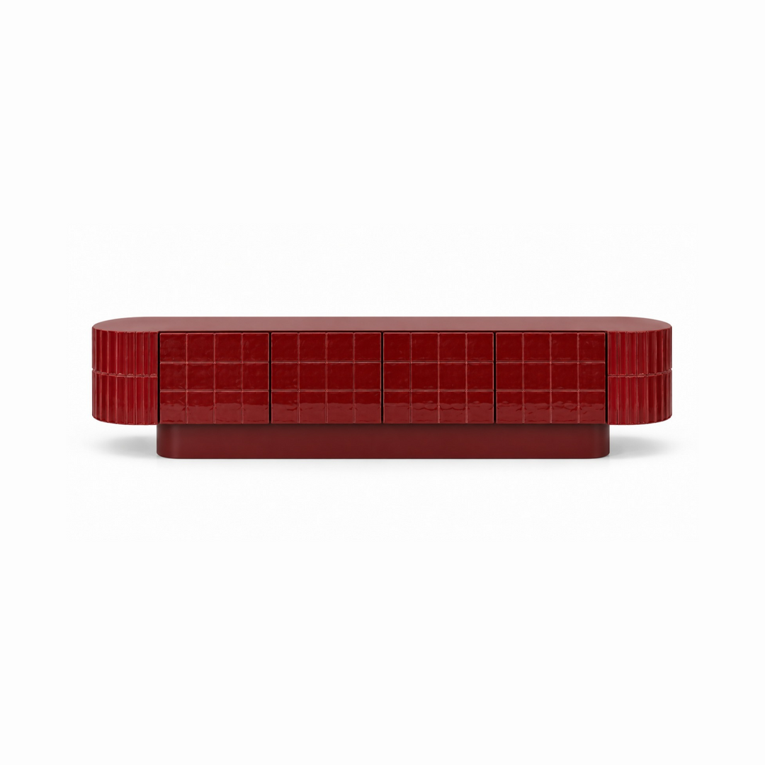 The Jagger TV Unit in Tile and Microplaster