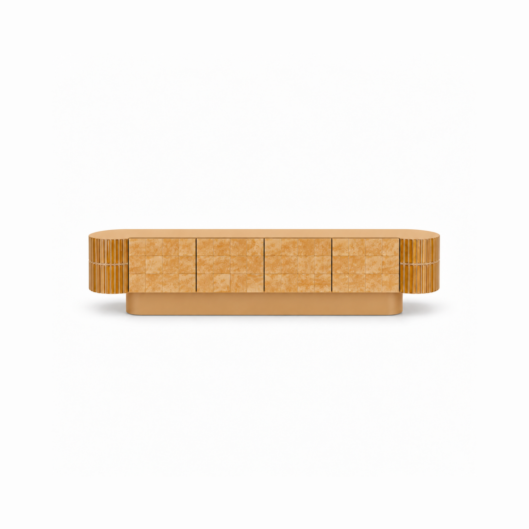 The Jagger TV Unit in Tile and Microplaster