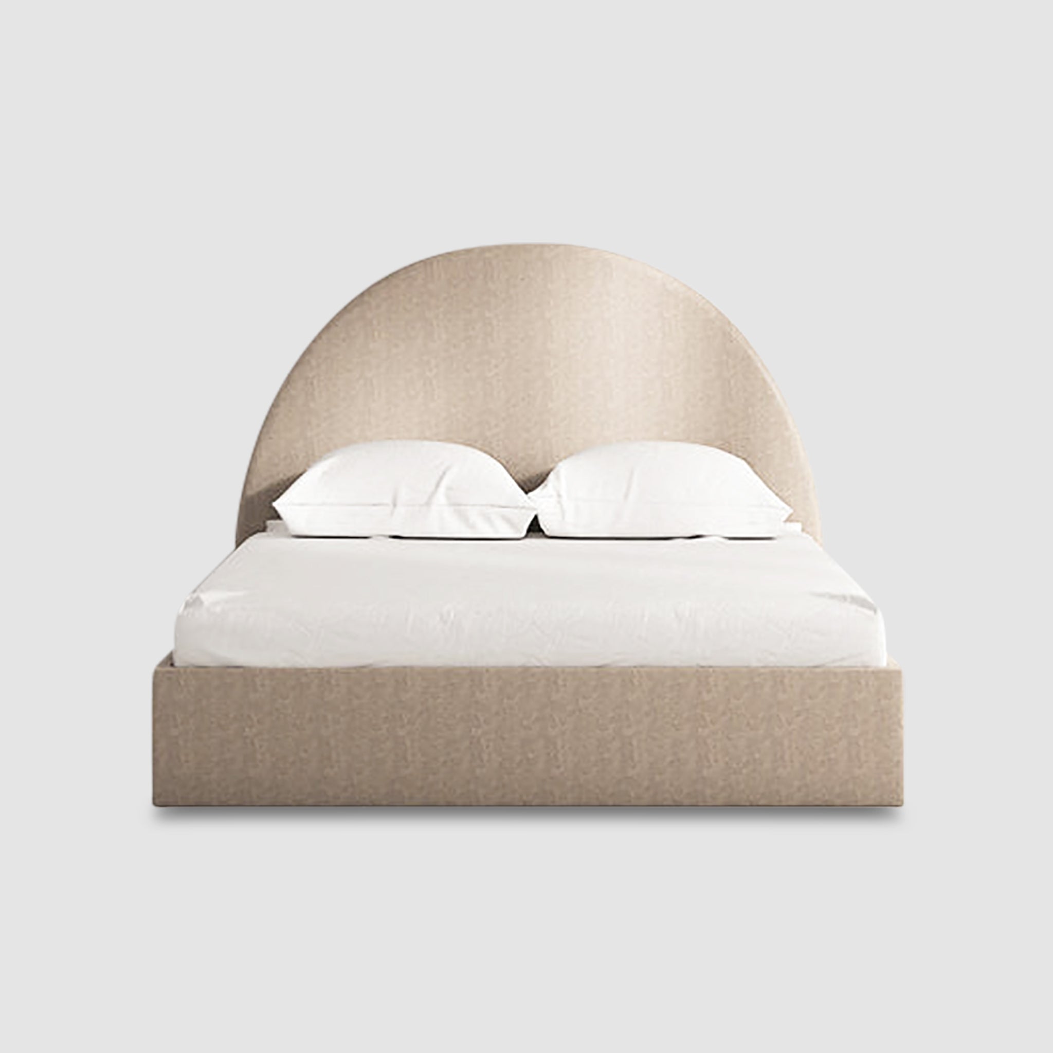 Luxurious light beige headboard of The Archie Bed, ideal for guest rooms.