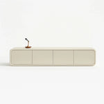 Load image into Gallery viewer, Stylish TV unit low height, enhancing the ambiance of a contemporary living area.

