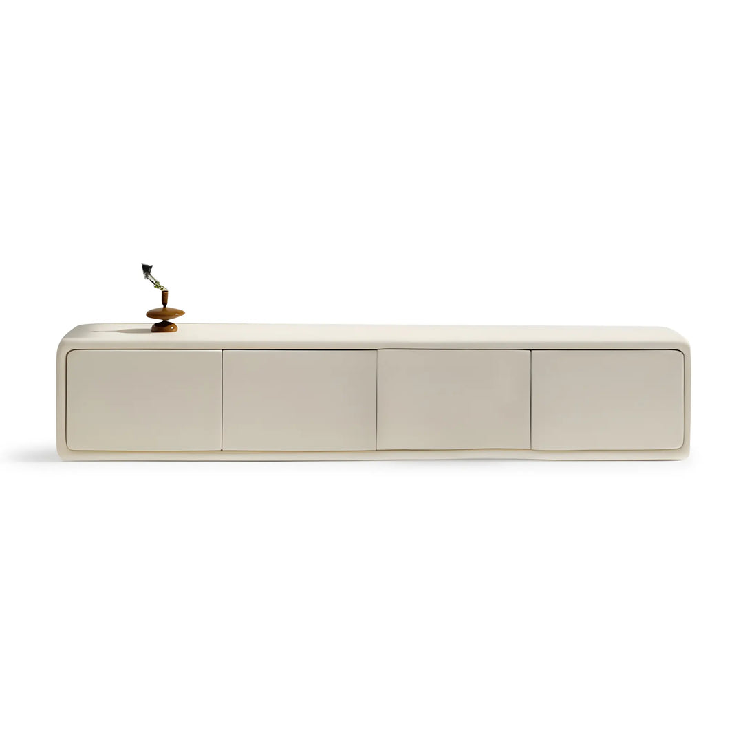 The Barb low TV unit with a minimalist design, perfect for modern living spaces.