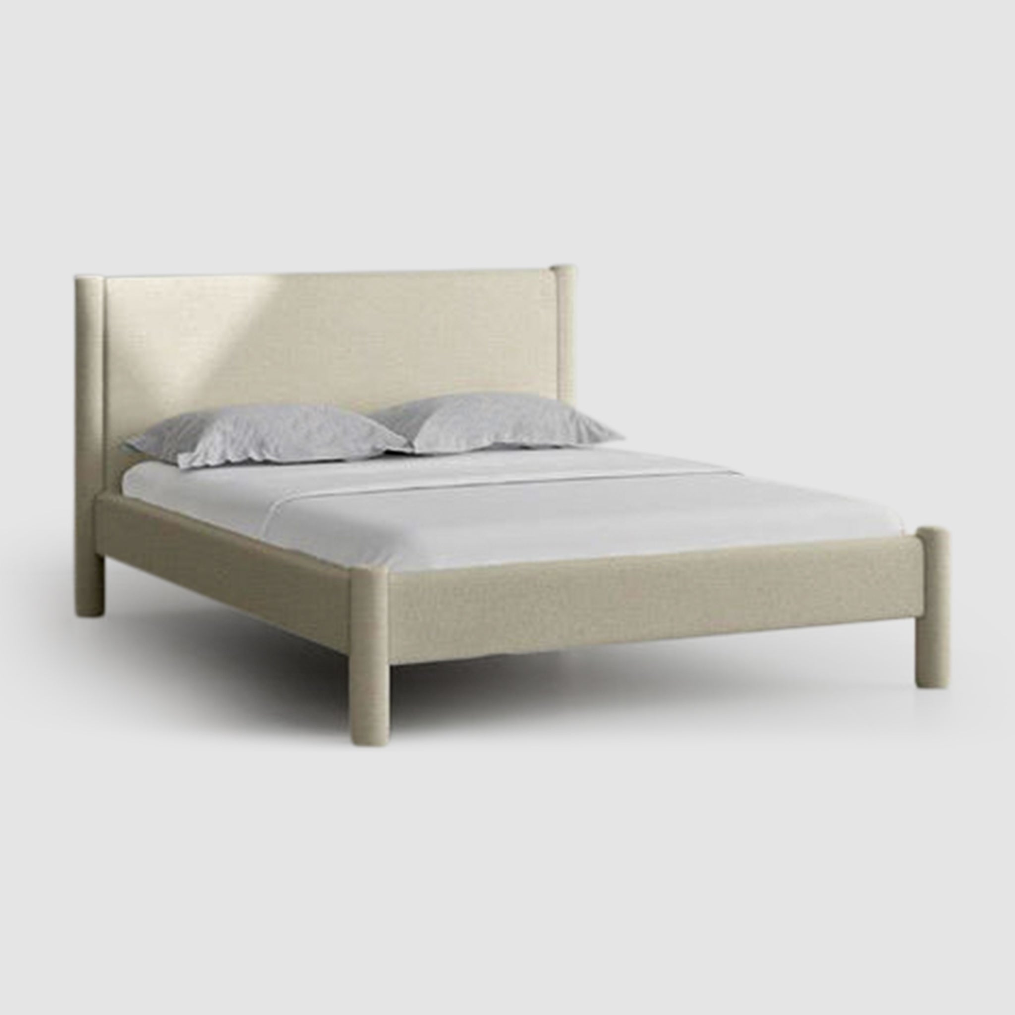 The Carrie Bed featuring a modern design and sturdy wood frame.