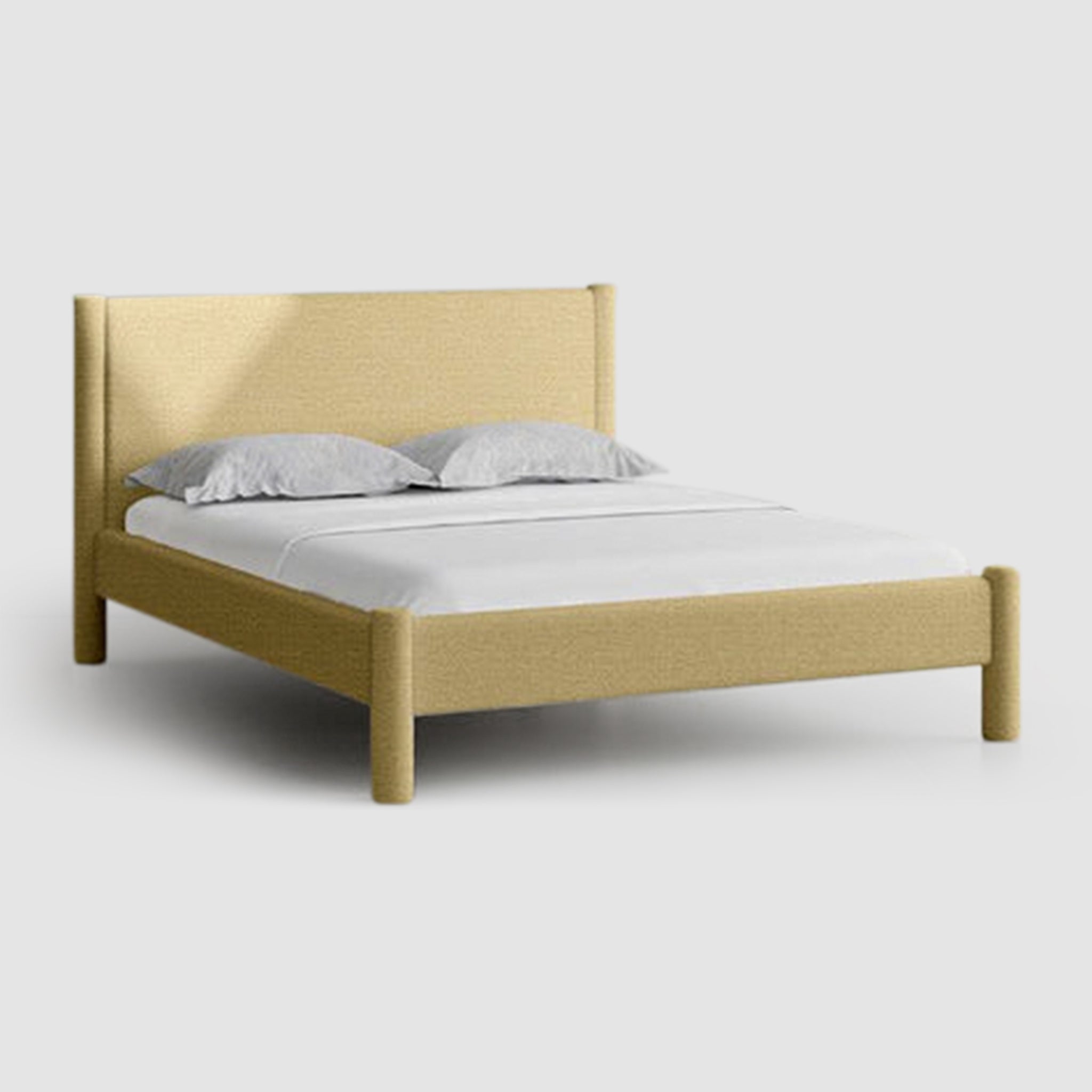 The Carrie Bed with modern design and solid wood frame for sturdy support