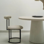Load image into Gallery viewer, Stylish round dining chair with a contemporary design, perfect for both casual and formal dining settings.
