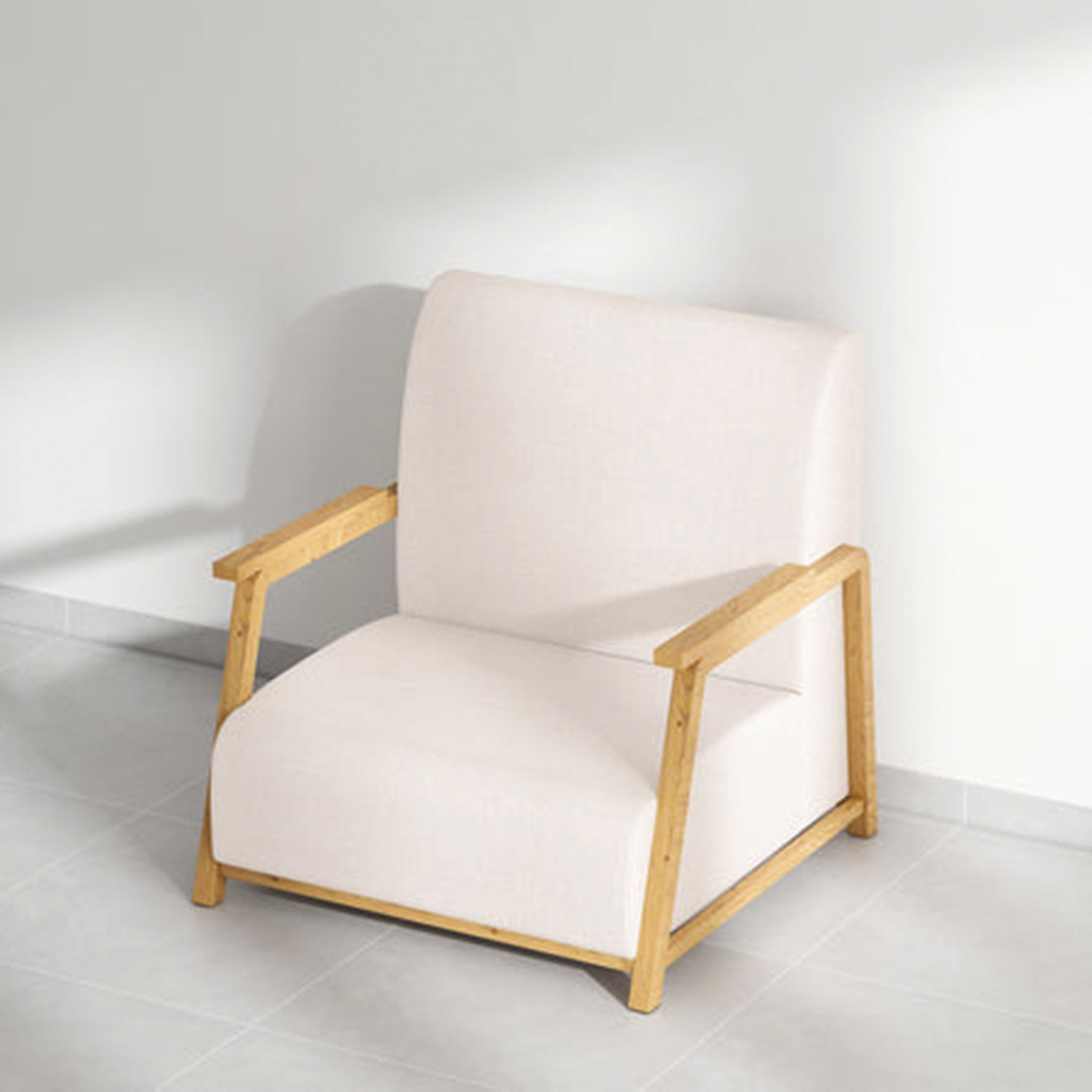 The Dixon Arm Accent Chair with clean lines and neutral tones.