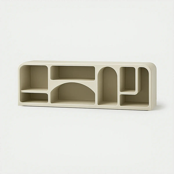 Stylish corner TV unit with storage, designed for compact and contemporary spaces.
