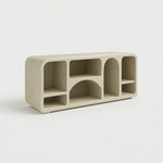 Load image into Gallery viewer, The Eden TV storage unit with doors showcased in a neutral setting, ideal for living rooms.
