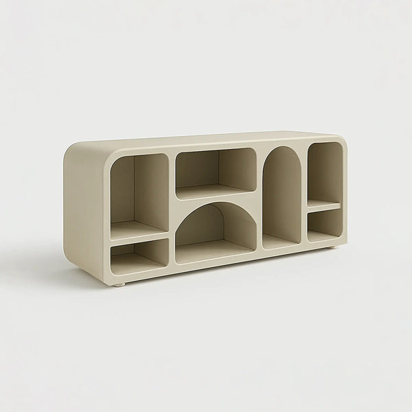 The Eden TV storage unit with doors showcased in a neutral setting, ideal for living rooms.