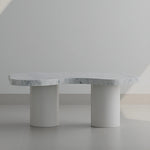 Load image into Gallery viewer, The Eliza Coffee Table’s white marble top, offering timeless style and sophistication for UAE homes.
