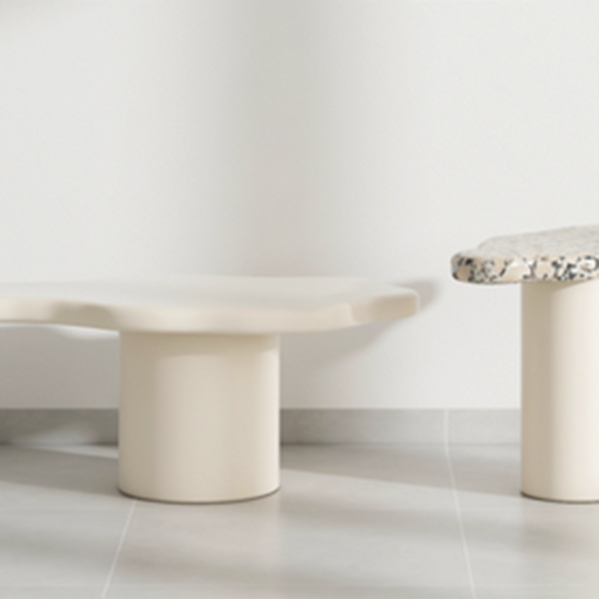 Round Nesting Coffee Tables: The Elon Tables with a modern and functional design.