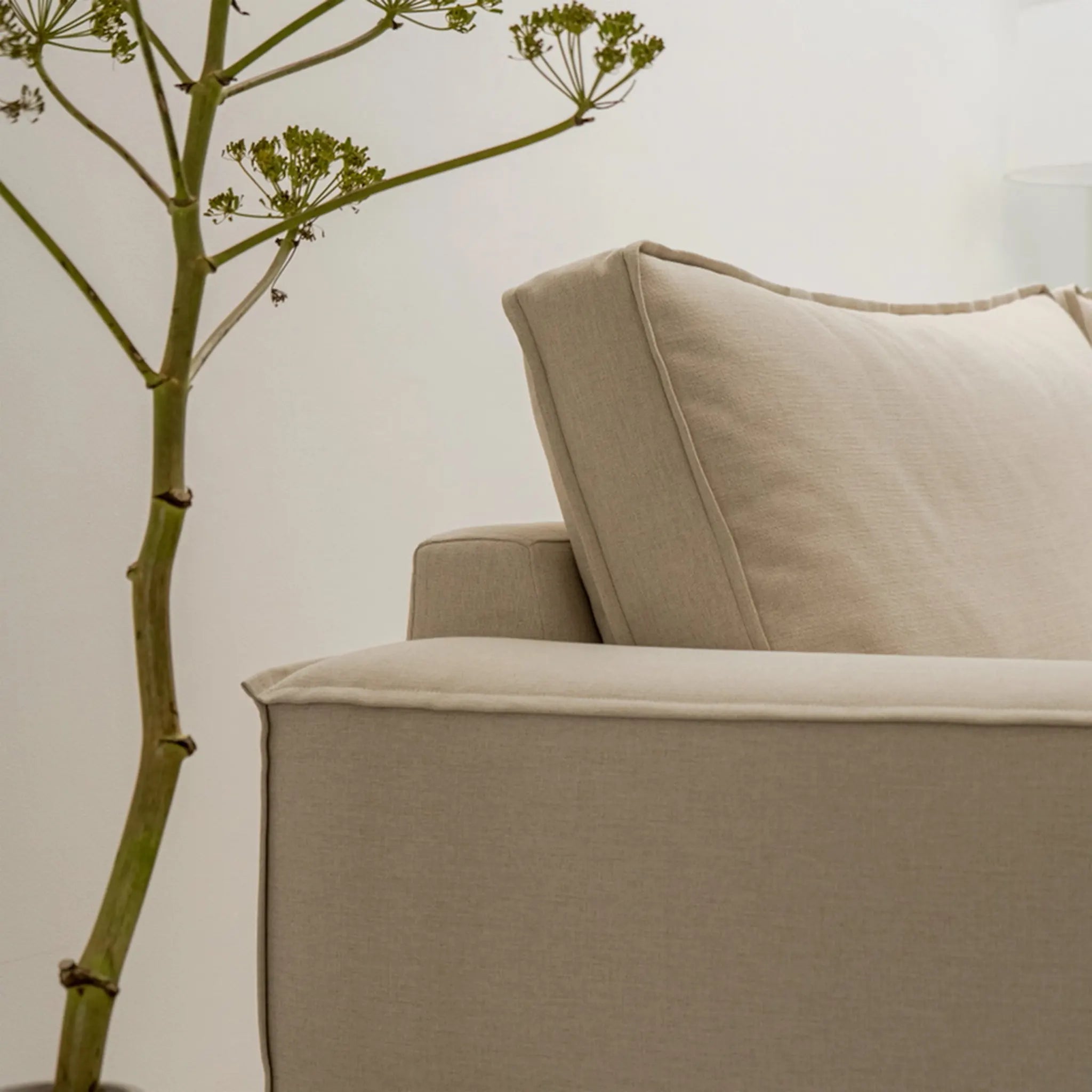 The Gavin Sofa in a sunlit Dubai apartment, offering both comfort and elegance for modern homes.