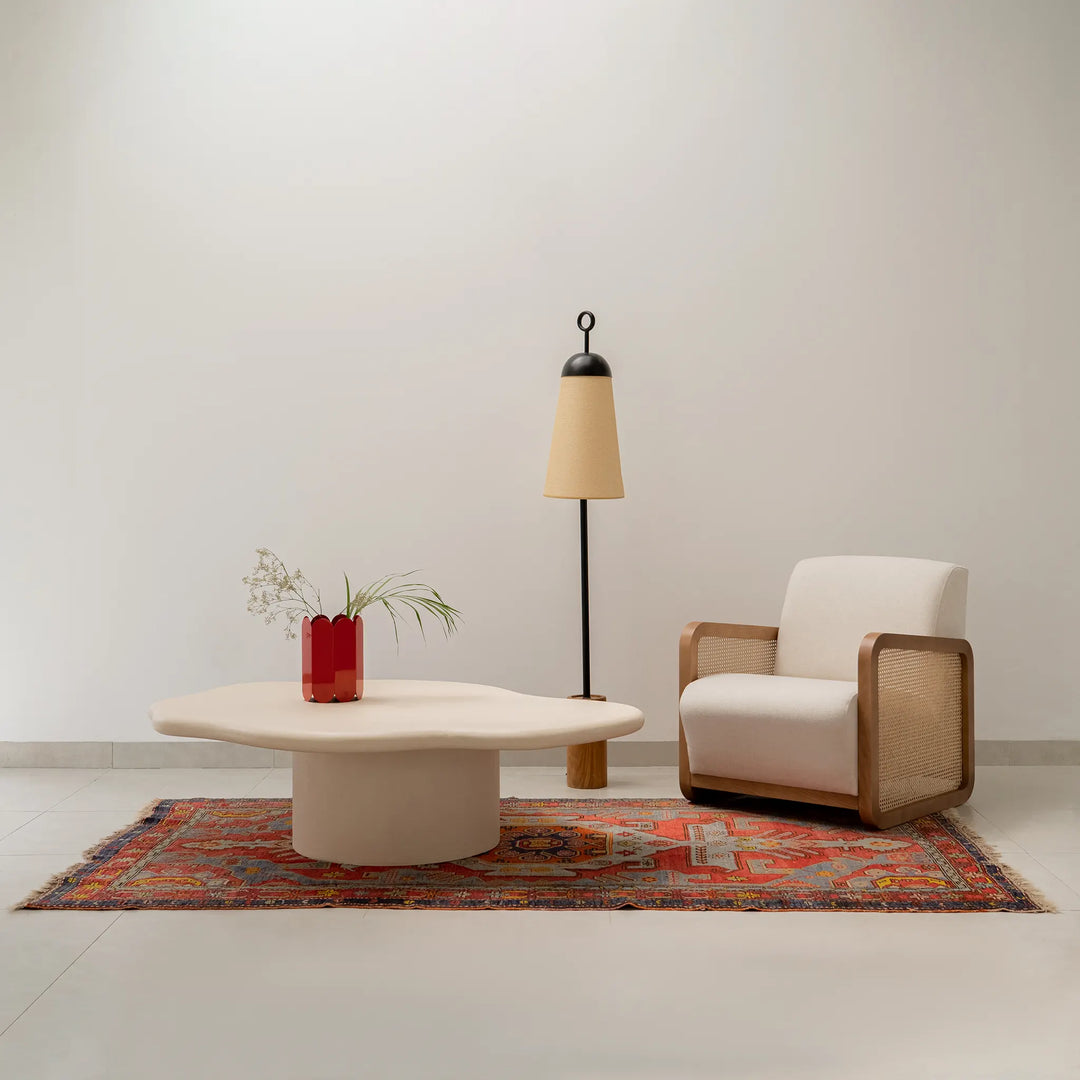 Comfortable Georgia Accent Chair for living room spaces, offering a plush fabric seat and sturdy wooden frame for ultimate relaxation.