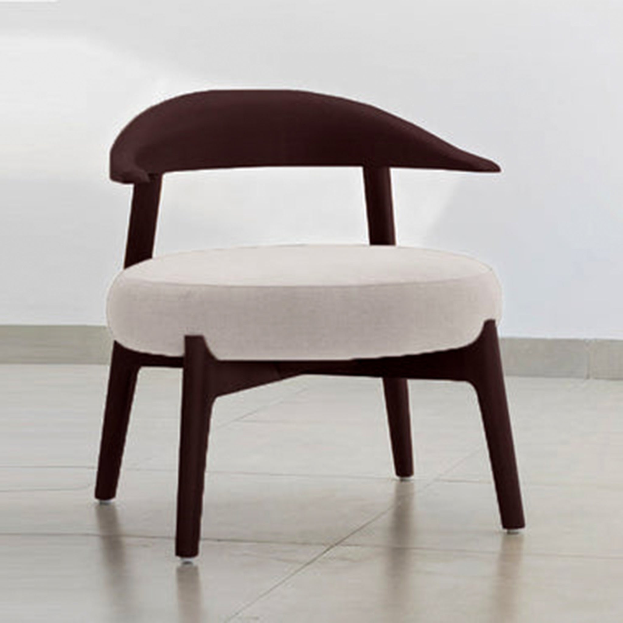 "The Hyde Accent Chair with unique wooden design and comfortable seating"