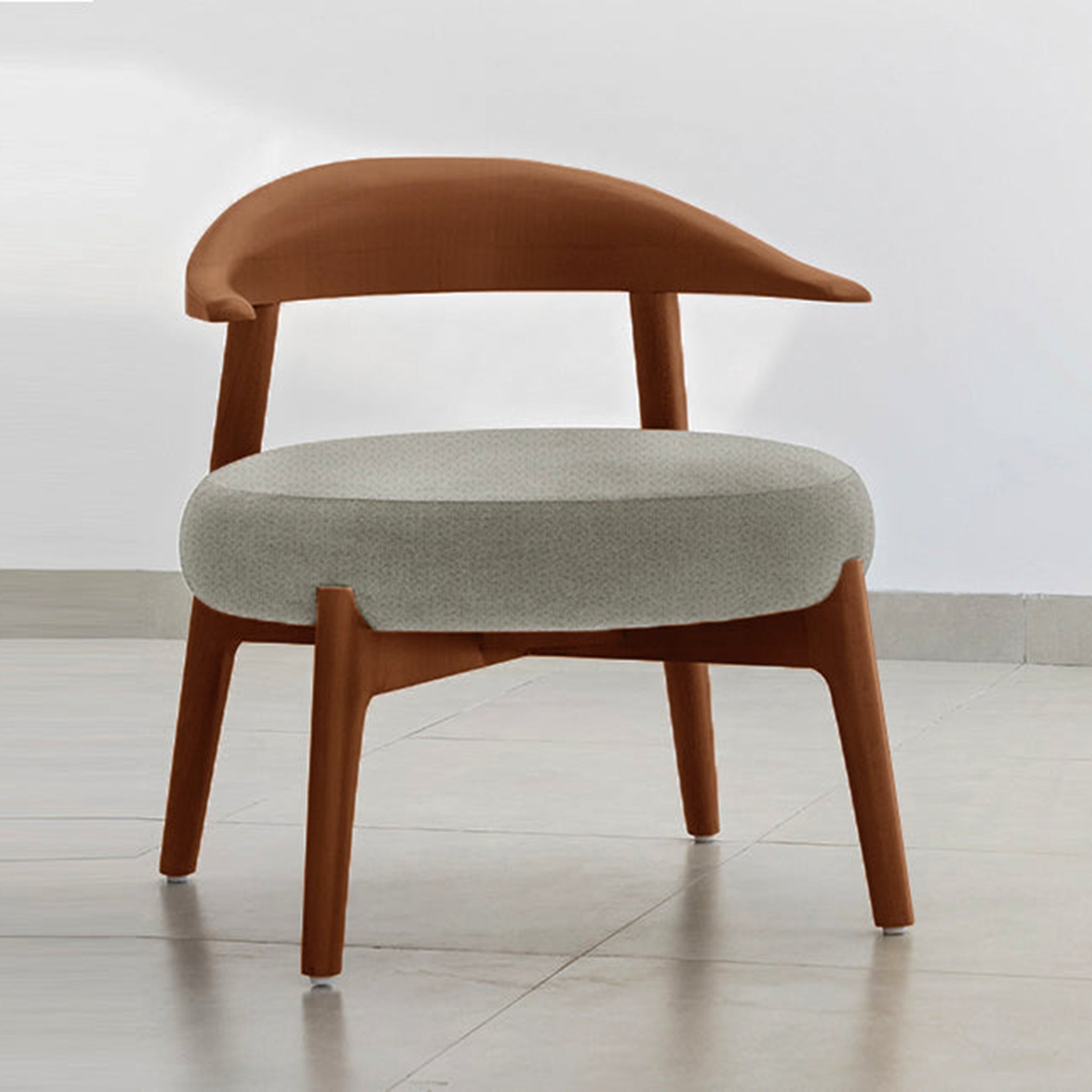 "The Hyde Accent Chair with unique wooden design and comfortable seating"