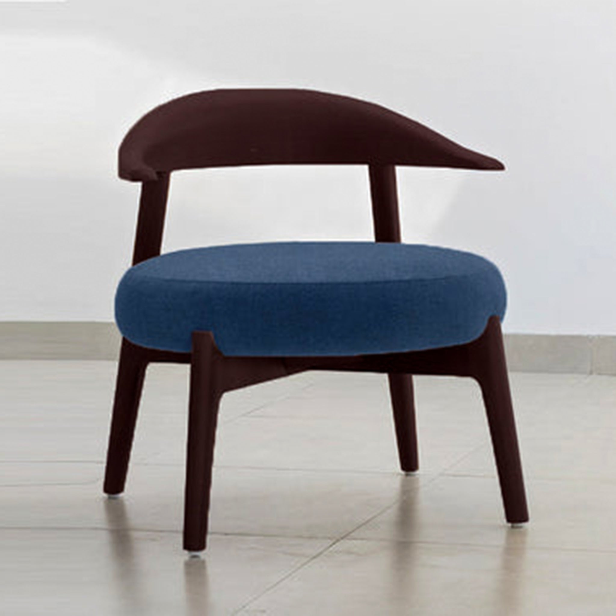 "The Hyde Accent Chair's ergonomic wooden design"