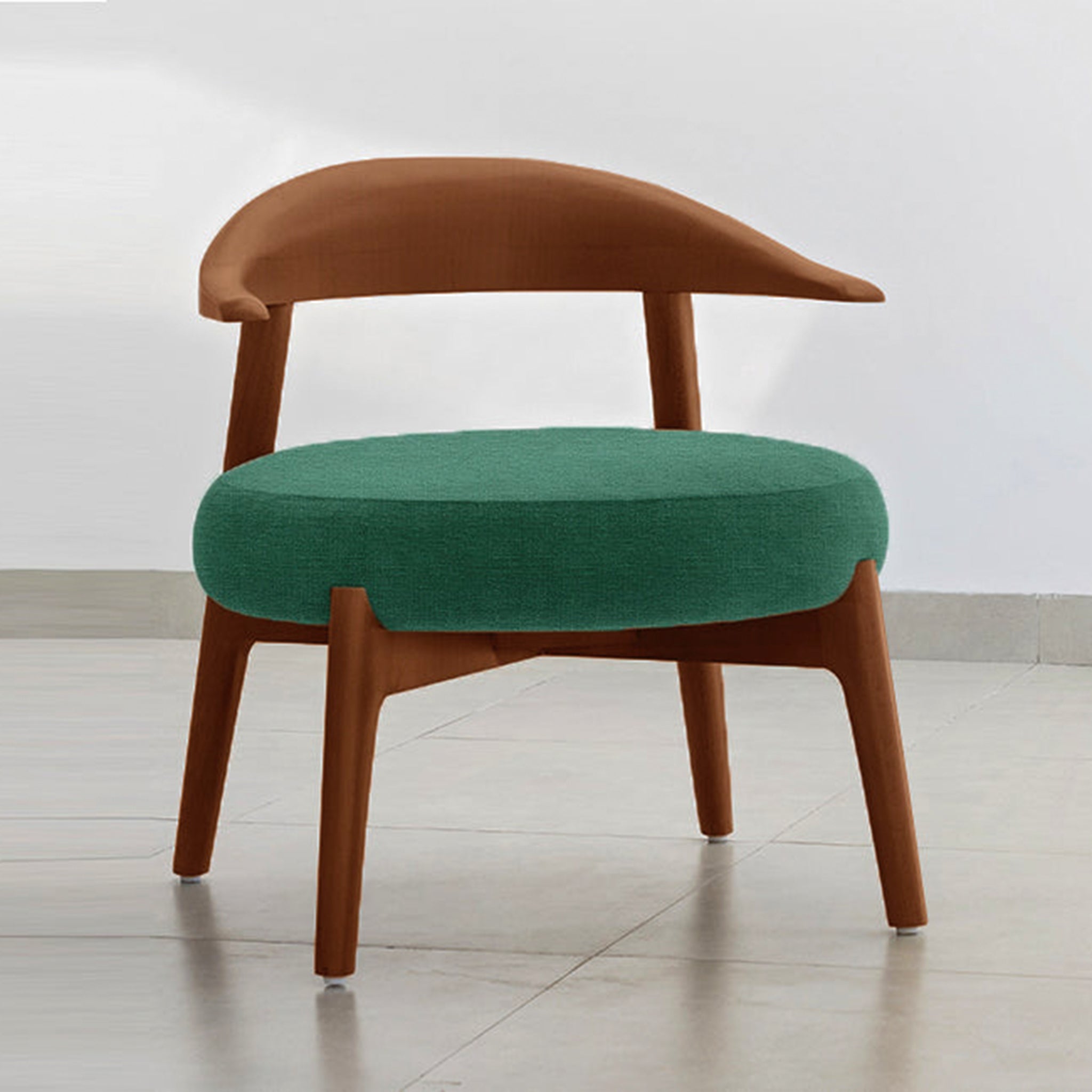 "Mid-century modern Hyde Accent Chair with unique wooden design"