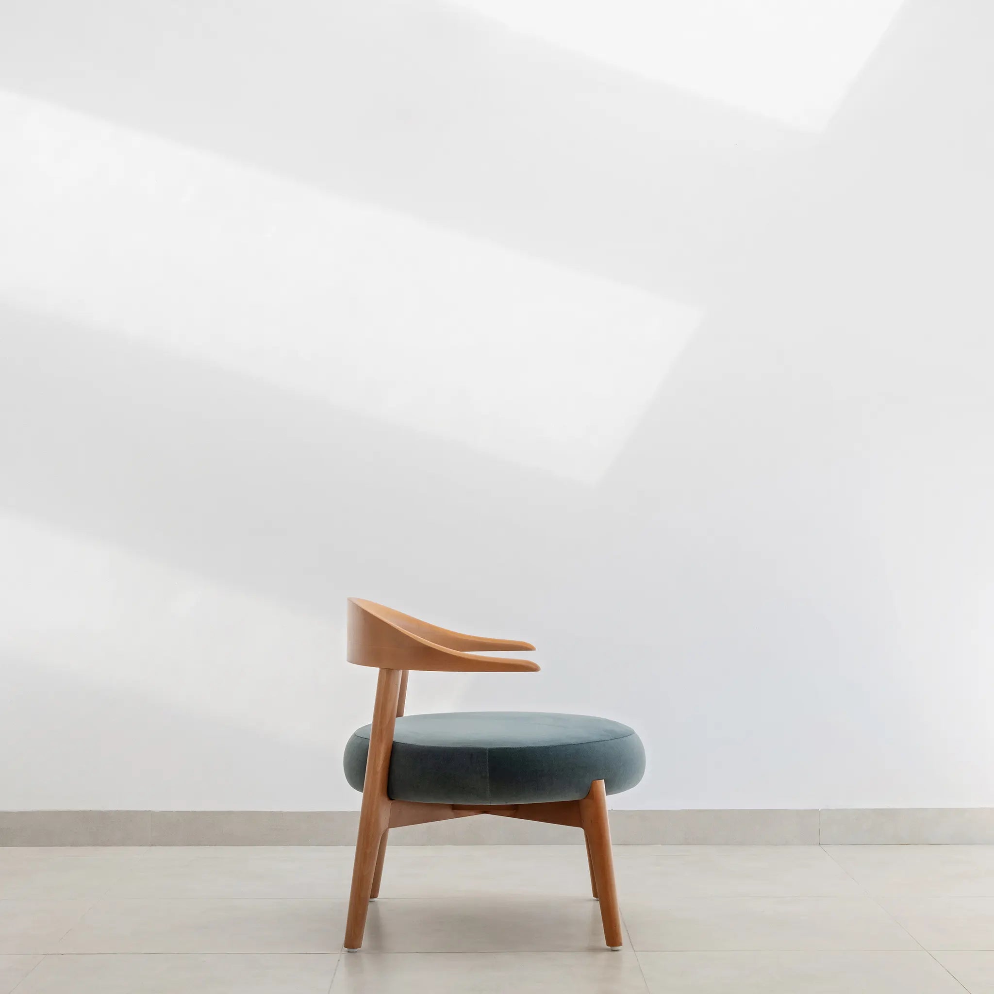 The Hyde Accent Chair Luxury Wood Frame and Soft Velvet Seating