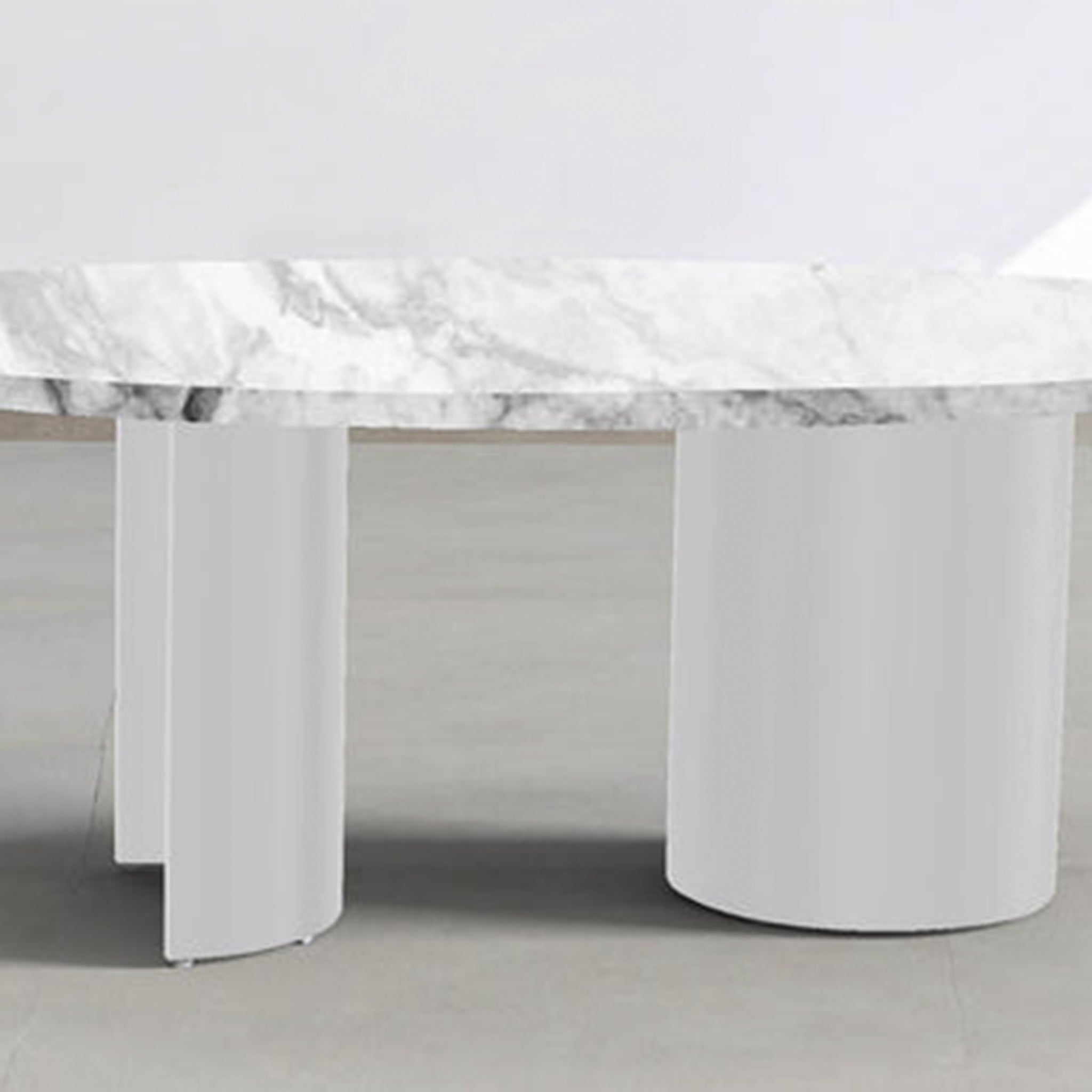 Luxury Coffee Table: Thick marble top adds a touch of sophistication.