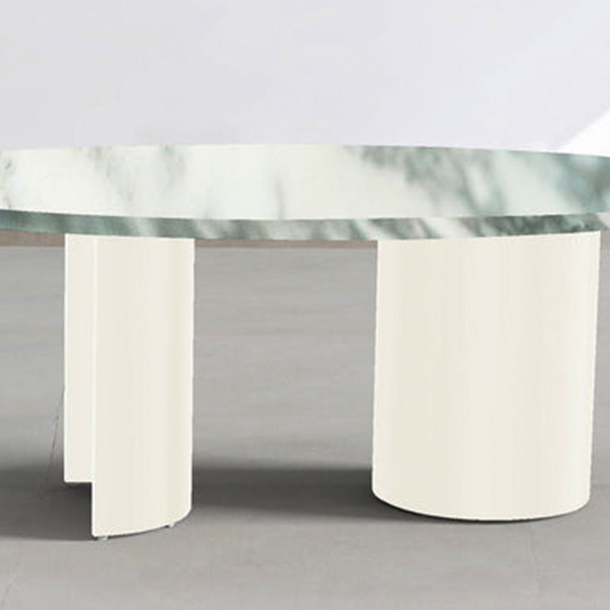 Honed Marble Coffee Table: Silky smooth finish for a luxurious feel.