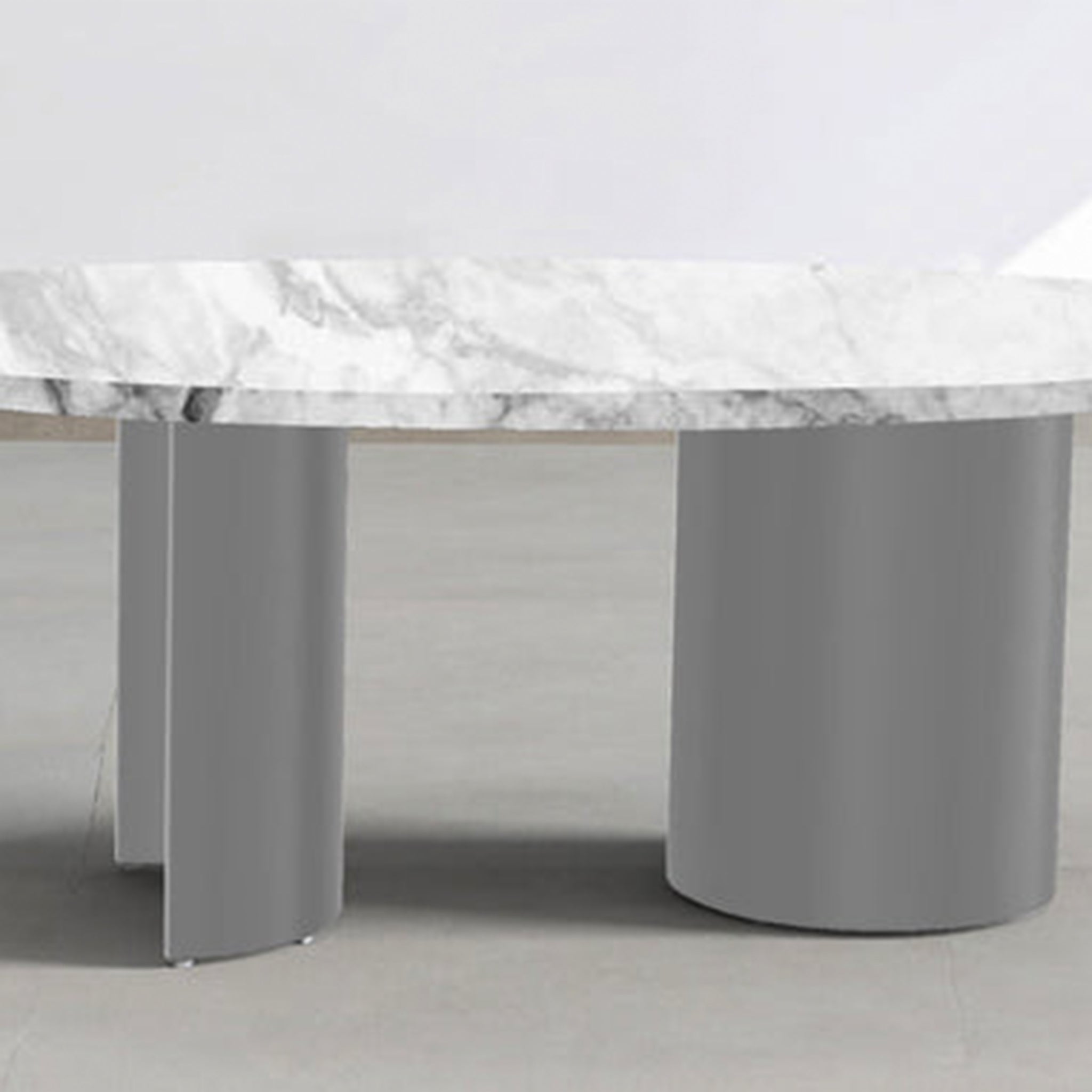 Round Marble Coffee Table: 100cm diameter, perfect for living rooms.