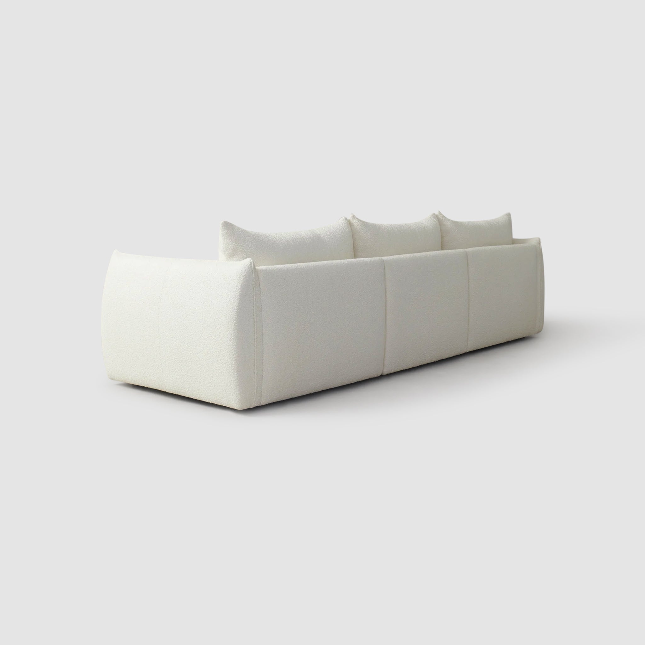 Back view of The Jules Sofa showcasing its clean lines. deep seat corner sofa