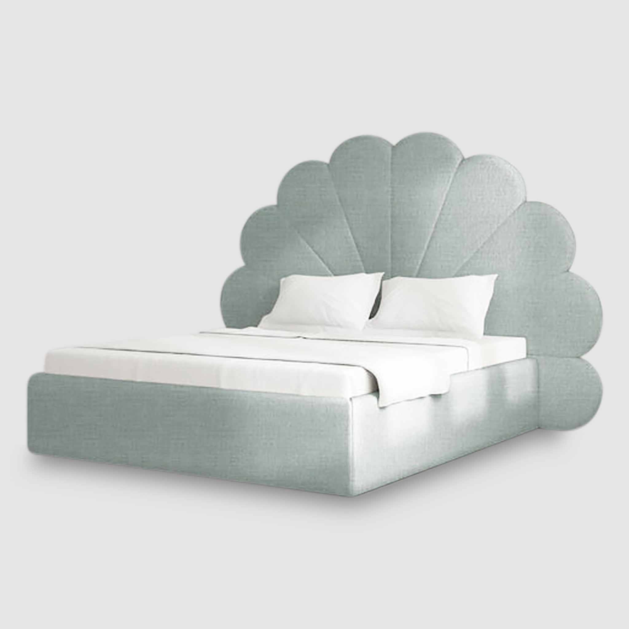 Sophisticated queen size Kyle Bed for a tranquil sleep space