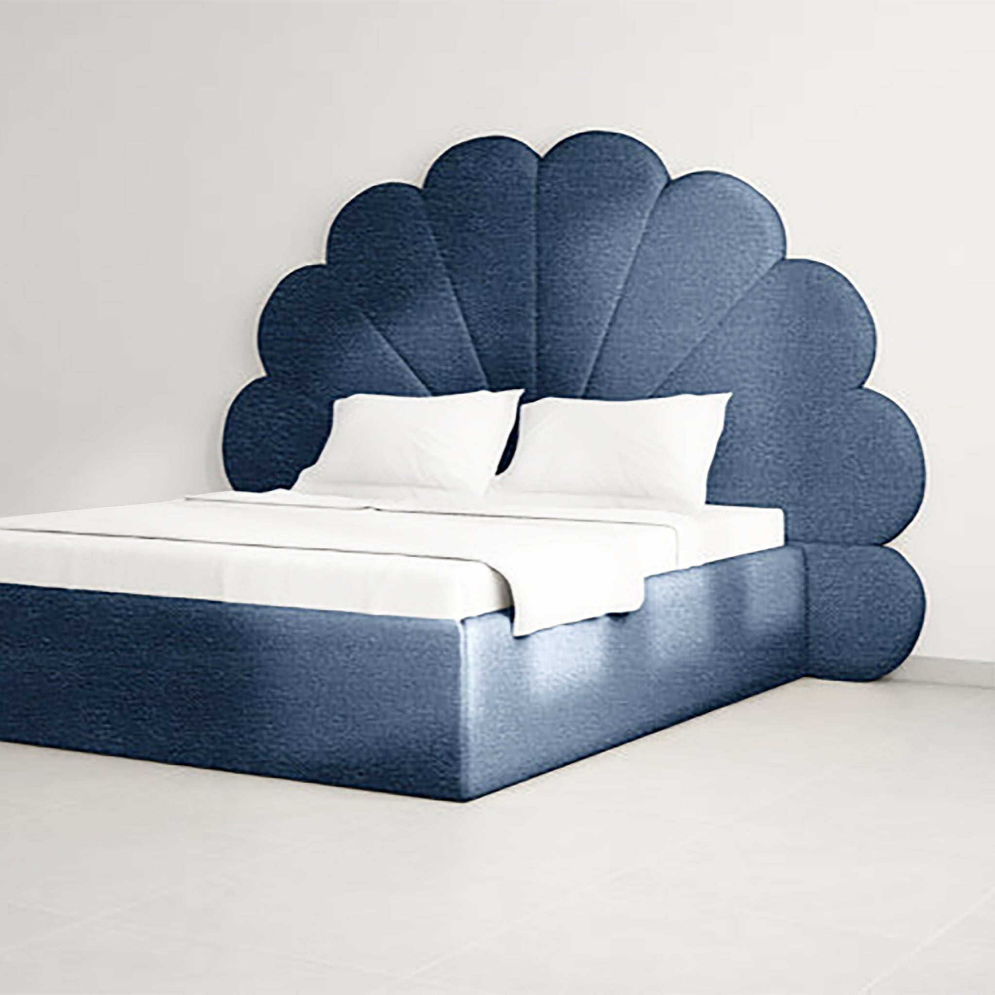 Elegant Kyle Bed with premium velvet upholstery