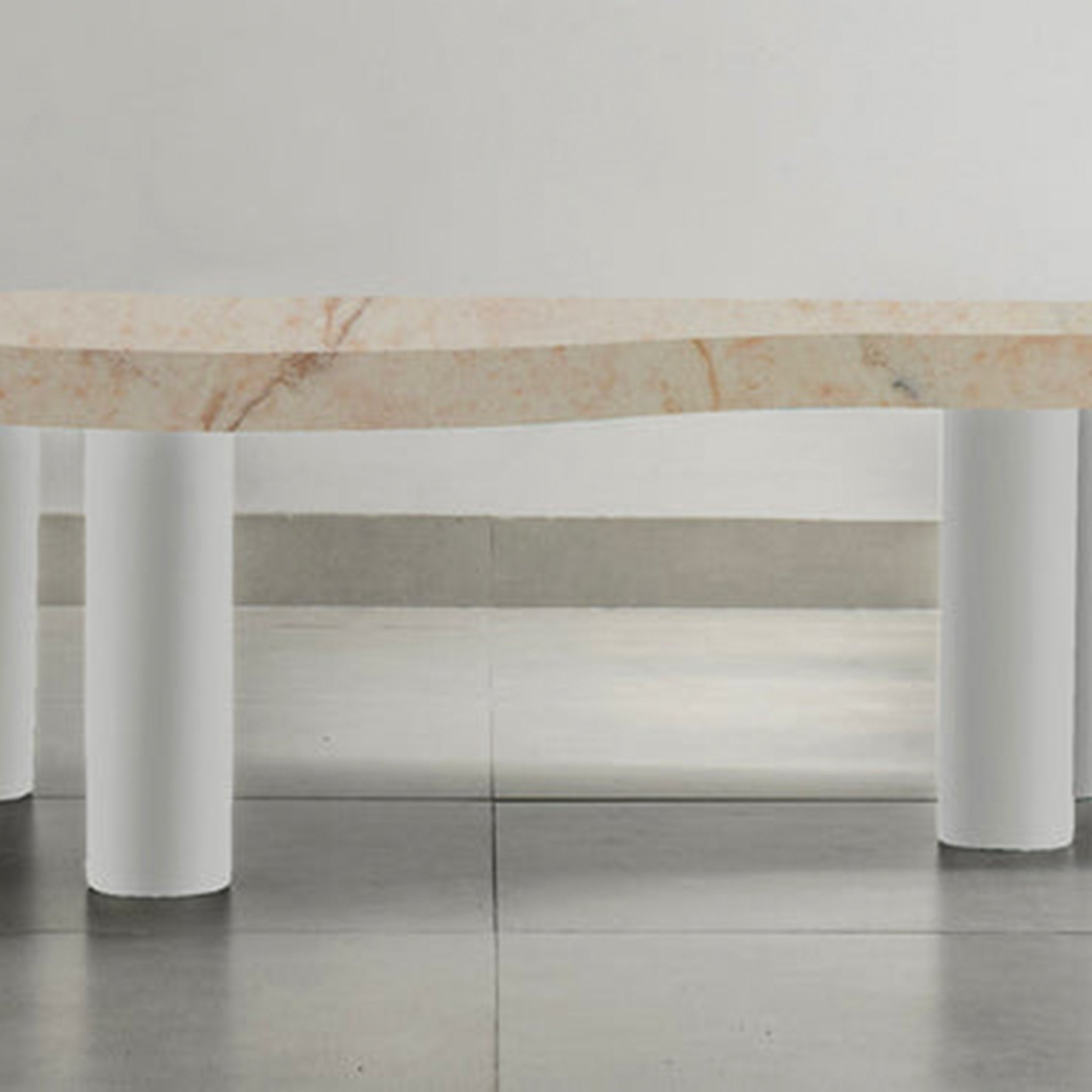 Matte Marble Coffee Table: The Peggy Table features a silky smooth, honed finish. 