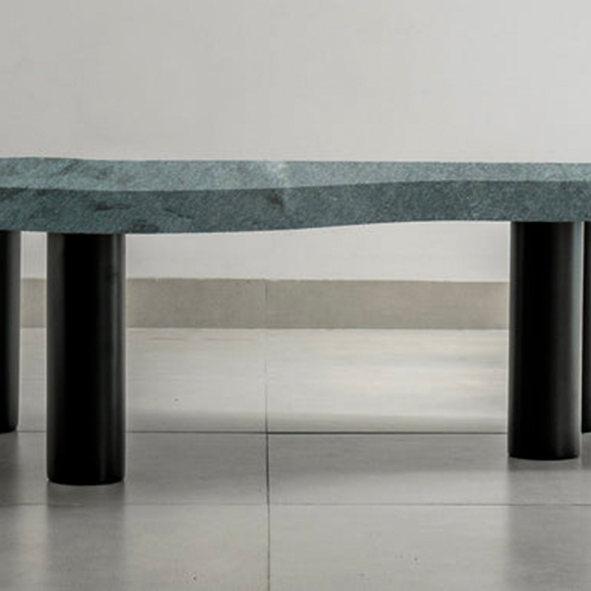 Handcrafted Coffee Table: The Peggy Table showcases the beauty of natural stone.