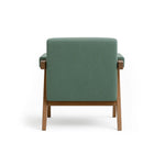 Load image into Gallery viewer, Stylish and comfortable Pierre Accent Chair, featuring a mid-century modern design with plush fabric and durable wooden legs, perfect for living room decor.
