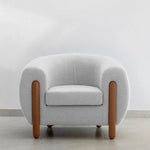 Load image into Gallery viewer, Modern accent chairs​ front View
