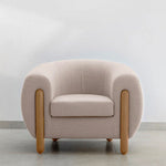 Load image into Gallery viewer, Modern accent chairs​ front View
