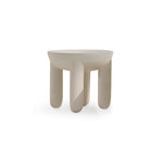 Load image into Gallery viewer, Minimalist circle coffee table in microplaster finish, product image
