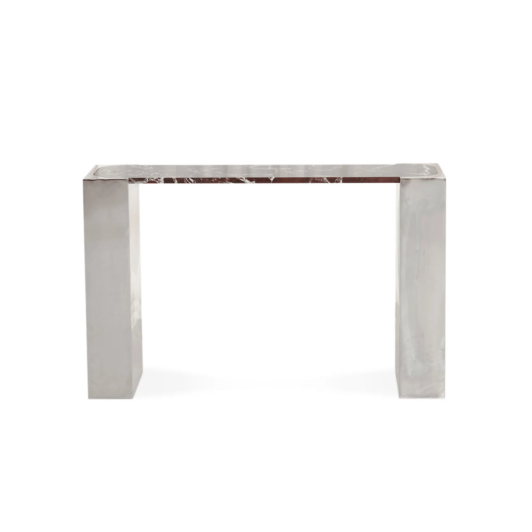 Vernon Marble Console Table white background view