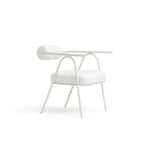 Load image into Gallery viewer, Comfortable white dining chair perfect for both casual family meals and formal gatherings.
