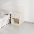 The Alphie Bedside Table in Microplaster
