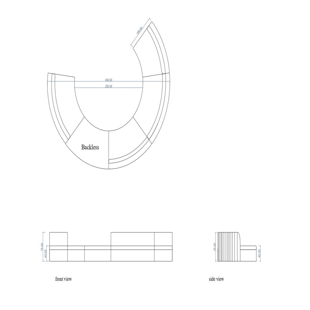 The Avis Conversation Pit Sofa