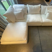 The Avis Feather Cloud Couch with Ottoman