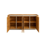 Load image into Gallery viewer, The Berta Burlwood and Brushed Stainless Steel Sideboard
