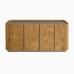 Load image into Gallery viewer, The Berta Burlwood and Brushed Stainless Steel Sideboard
